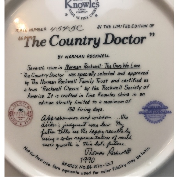 LIMITED EDITION “THE COUNTRY DOCTOR” Collectors - Picture 4 of 5